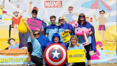 Invacare team at Superhero Tri powered by Marvel